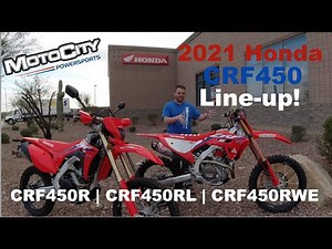2021 Honda CRF450 Line-up! Overview of the CRF450R CRF450RL and CRF450RWE