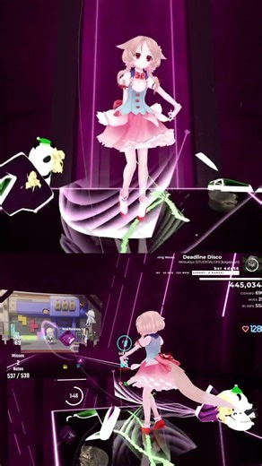 リンネーのデッドライン・ディスコ ⁽⁽ 〪ɾ( ˘ω˘ 〫ɩ ) ₎₎ / Fleet Snowfluff #beatsaber