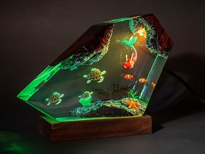 Turtles and Mermaid Resin Night Lights- Home Decor, Gift for Kids, Birthday Gifts, Graduation Gift, Christmas Gift, Mermaid Figure - Etsy