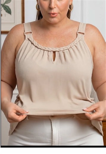 Regata Plus Size Leve para o Verão Sem Calor