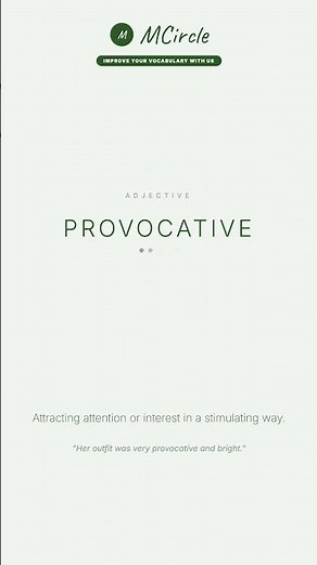 Learn English: What is Provocative? | Vocabulary Shorts