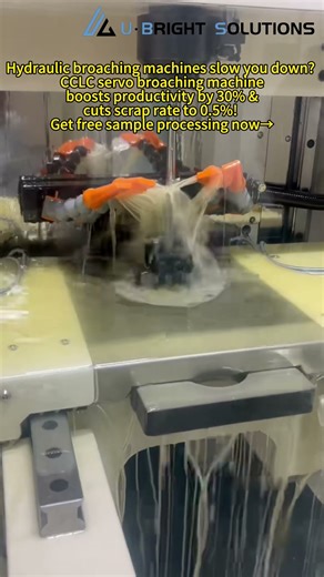 Dual-station Full-servo Spiral Broaching Machine