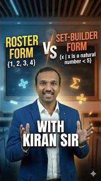 Roster vs. Set-Builder: The 10 marks you should NEVER lose in JEE/Boards! ✅📉"