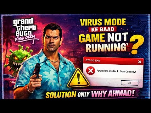 How to Remove Virus in GTA Vice City | Game Not Running❌ Latest Solution in 2026