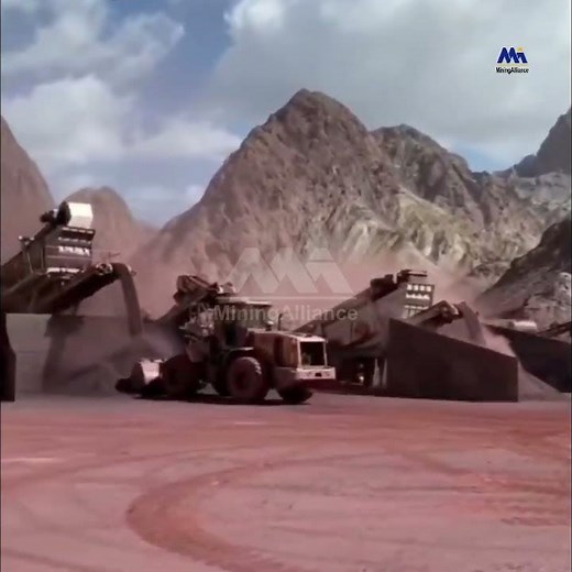 ‌Mobile Crushing Plant Operation Site‌ #crusher #mineralindustry