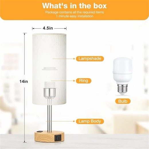 Soft lighting, touch controls, USB C charging, and a clean modern