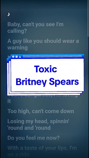 Toxic Karaoke by Britney Spears: Sing Along Lyrics