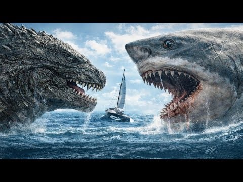 Godzilla Hunts & Kills Megalodon in Deep Ocean | Brutal Underwater Battle