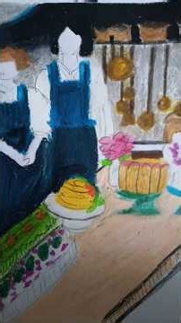 #oilpastel #sketch #sketchpad #drawing #art #kitchen