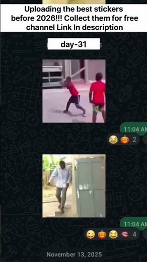 😂 Day 31 | Funny WhatsApp Stickers Before 2026 🔥 #stickers #whatsapp #whatsappstickers #shorts