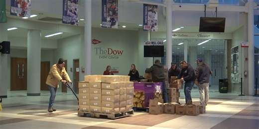 Food distribution helps feed local families in need