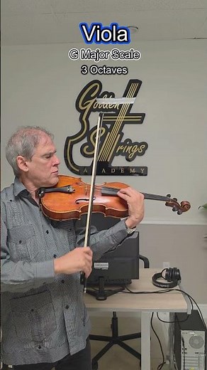 G Major Scale (3 Octaves) – Viola 🎻
