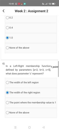 Fuzzy Sets, Logic and Systems & Applications WEEK 2 KEY NPTEL 2026