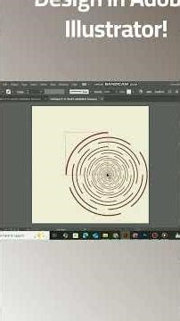 Easy Segmented Concentric Circle Pattern Design in Adobe Illustrator!🚀