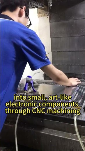 how to transform a thin aluminum sheet into electronic components via CNC machining #alu #cnc