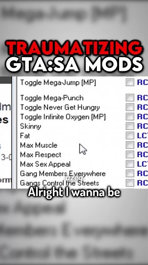 CURSED gta mods 😬 #gta #gtasa #gaming #funny