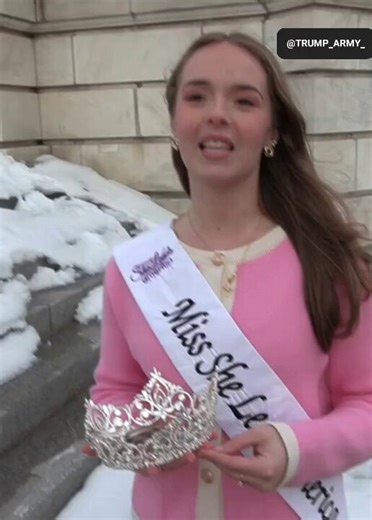 SHOCKING 😱 — Miss North Florida winner Kayleigh Bush's crown was revoked for saying that men CANNOT become women.Bush speaks out after her crown was revoked: "I didn't lose my crown because I broke a rule. I lost the crown because I was unwilling to rewrite the TRUTH."