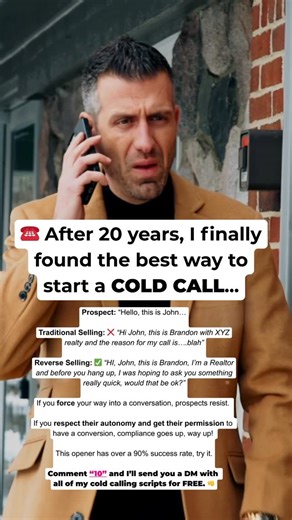 Brandon Mulrenin on Instagram: "Comment “10” below ⬇️ and I’ll send you a DM with all my cold calling scripts for free!"