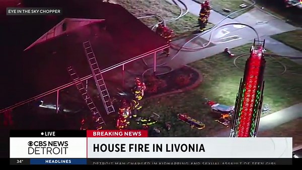 House fire in Livonia