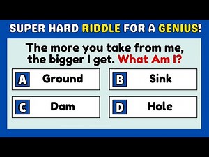 30 Super Hard Riddles That Only A Super Genius Can Answer (Part 1)