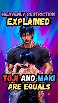 Why Maki and Toji Are EXACTLY Equal #jujutsukaisen #jjk #gojo #sukuna #tojifushiguro #makizenin