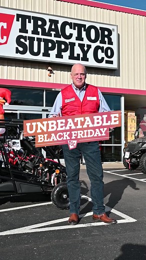 Unbeatable Black Friday Deals happening NOW through Saturday 11/25! Limited quantities. Selection varies by store. #BlackFriday #GiftIdeas #LifeOutHere #TractorSupply #TractorSupplyBlackFriday