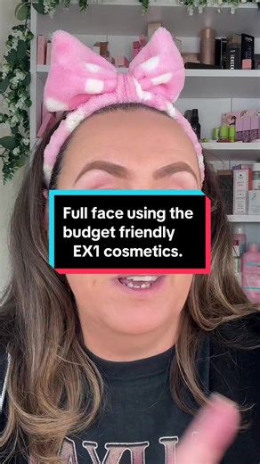 Full face using @EX1 Cosmetics. The is a gorgeous budget friendly brand. #tiktokmademebuyit #makeup #makeuponabudget #beginnersmakeup #makeuptutorial #makeuptransition #makeupforbeginners #ex1cosmetics