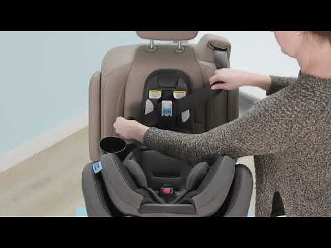 How to install the Graco® EasyTurn™ 360 Car Seat in rear-facing mode using the vehicle seat belt