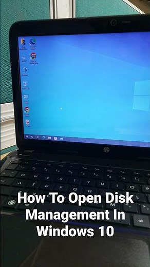 How To Open Disk Management In Windows 10