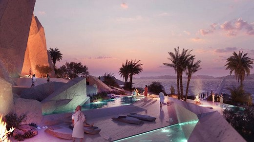 Saudi Neom unveils luxurious VIP beach on the Gulf of Aqaba | Al Bawaba