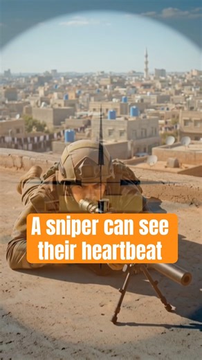 A sniper can see their own heartbeat.