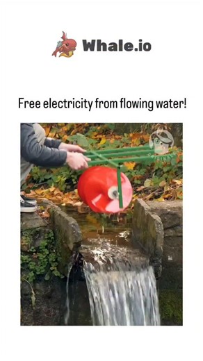 ❝✧ѧ𝒋𝘢ⲩ𝗯ℏ𝘢𝗂💘❀ on Instagram: "The post features a 22-second video of a DIY micro-hydroelectric setup, where a halved plastic drum serves as a water wheel in a stream, driving a generator via chain to illuminate an LED bulb, emphasizing low-cost renewable energy for off-grid use. This demonstrates fundamental hydroelectric principles, akin to the 1880s Pelton wheel turbine, but scaled down for personal applications; replies highlight its familiarity, with sarcasm noting it's rediscovered basi