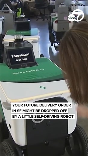 Bay Area-based Serve Robotics has partnered with food delivery platforms like Uber Eats and DoorDash to bring orders to customers' doorsteps using a self-driving AI-powered robot. They are already operating in various cities across the U.S., but now they have their eyes set on San Francisco. They grabbed attention this month when NVIDIA CEO Jensen Huang gave them a shoutout at CES. Read the full story: https://abc7news.com/18445320/ | ABC7 News