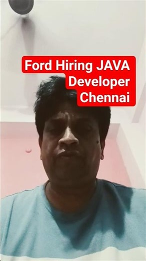 Ford Software Engineer Job 2026 | Java Microservices | Chennai