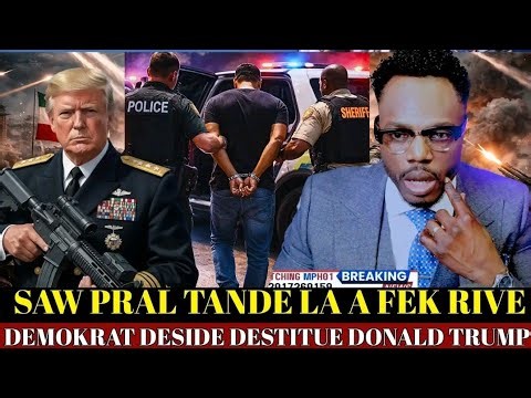 SE KONFIME, DEMOKRAT YO PA VIN POU LAPE, YO VLE RETIRE TRUMP,, SE KOUNYA PWAL GEN REL, MANB DMV MENO