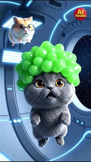 AI Toons Ep.21 👽 Alien Slime Surprise! Sticky Space Wig Attacks