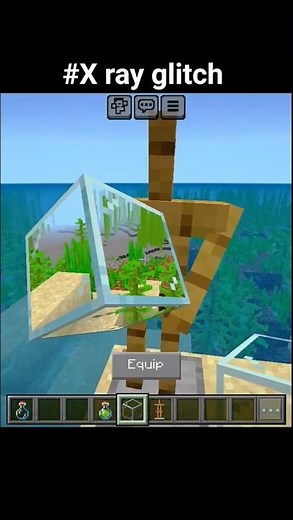 X ray glitch in Minecraft 🏗️ | Easy Tutorial #Shorts #minecraft #gaming