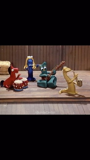 🎷✨ . #gumby #gumbyandpokey #artclokey #stopmotion #stopmotionanimation #animation #pokey #prickle #sax #saxophone #lafayetteafrorockband #jazz #funk | Gumby Central
