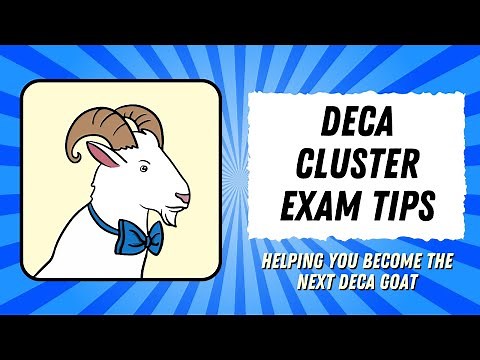 DECA Cluster Exam Tips