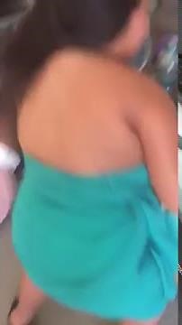 Dress malfunction!! Throwing the bouquet!