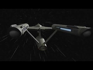 TOS Enterprise, TNG-Style Warp Effect | A Star Trek Fan Animation