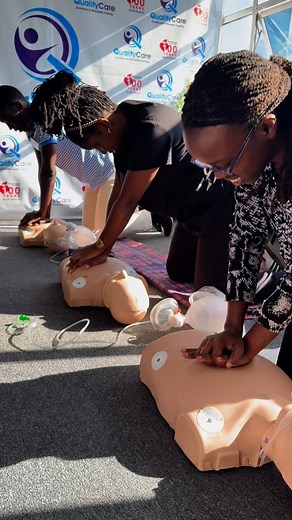 Good morning! Join Us in Nairobi Today for BLS Training! Starting With Practical Exercises for High-Quality CPR! The Foundation For Any Successfully Resuscitation Attempt!🏃🏾 High-Quality CPR Saves More Lives! 🩺🥼 #LifeisWhy ❤️ #BLSTraining #Nairobi #BoldHearts #AHATraining #QualityCare! | Quality Care Kenya