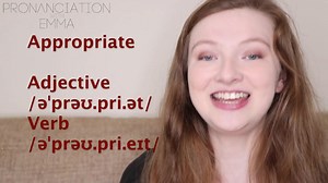 14K views · 391 shares | Appropriate Make a sentence below using the word ‘appropriate’!  Adjective: suitable or right for a particular situation or occasion (make sure that your clothing is appropriate for the event).  Verb: to take something for your own use, usually without permission (He was found to have appropriated the company's money). | Pronunciation with Emma | Facebook