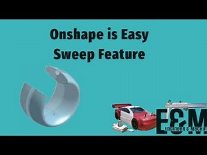 Onshape Begginers: How To Use The Sweep Tool