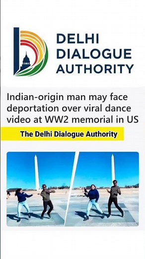 Indian-origin man may face deportation over viral dance video at WW2 memorial in US #shorts #ww2