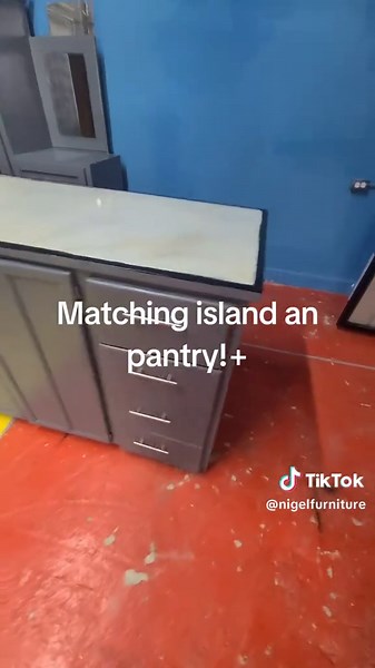 Grey pantry an island to match create your own space! call us 370-4523 4ft an 6ft available