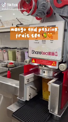 Mango and Passionfruit Tea with Lychee Jelly