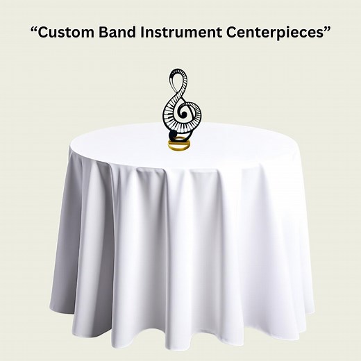 3D Printed Music Instrument Centerpiece | Custom Band Decor - Etsy