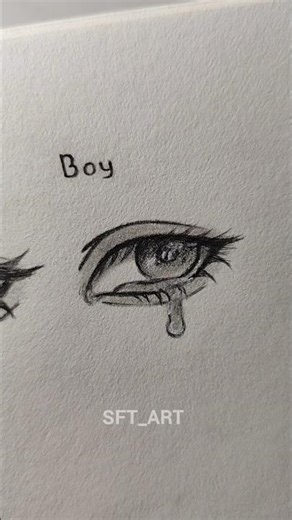 Drawing crying eyes ✨ #drawing #art #eyes #crying #howtodraw #sketch #shorts