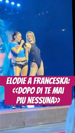 ELODIE A FRANCESKA: DOPO DI TE MAI PIU' NESSUNA #elodie #franceska #concerto #sferaebbasta #yakuza